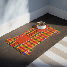 이미지를 갤러리 뷰어에 로드 , Designer African Kente Style Pet Feeding Mats