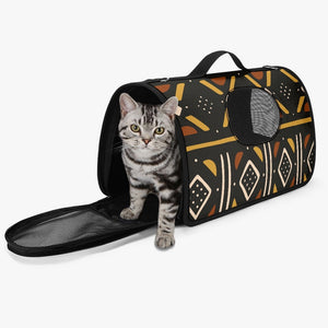 Mudcloth Style Pet Carrier Bag