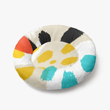 Cargar imagen en el visor de la galería, Multi Color Animal Print Round Pet Bed