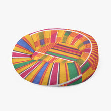 Charger l&#39;image dans la galerie, Kente Style Round Size Pet Bed