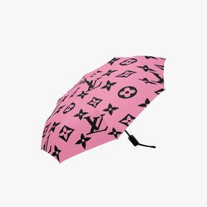 Designer Pink and Black.Automatic UV Protection Umbrella