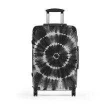 Laden Sie das Bild in den Galerie-Viewer, Tribal Art Designer Tye Dyed Black Style Suitcase