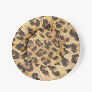 Animal Print Round Pet Bed