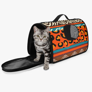 Tribal Art.Pet Carrier Bag