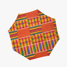 Load image into Gallery viewer, Designer African Kente Style. Automatic UV Protection Umbrella