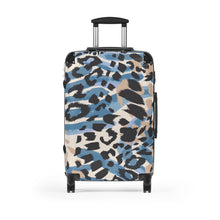 Carica l&#39;immagine nel visualizzatore di Gallery, Tribal Art Designer Blue Animal Print Style Suitcase