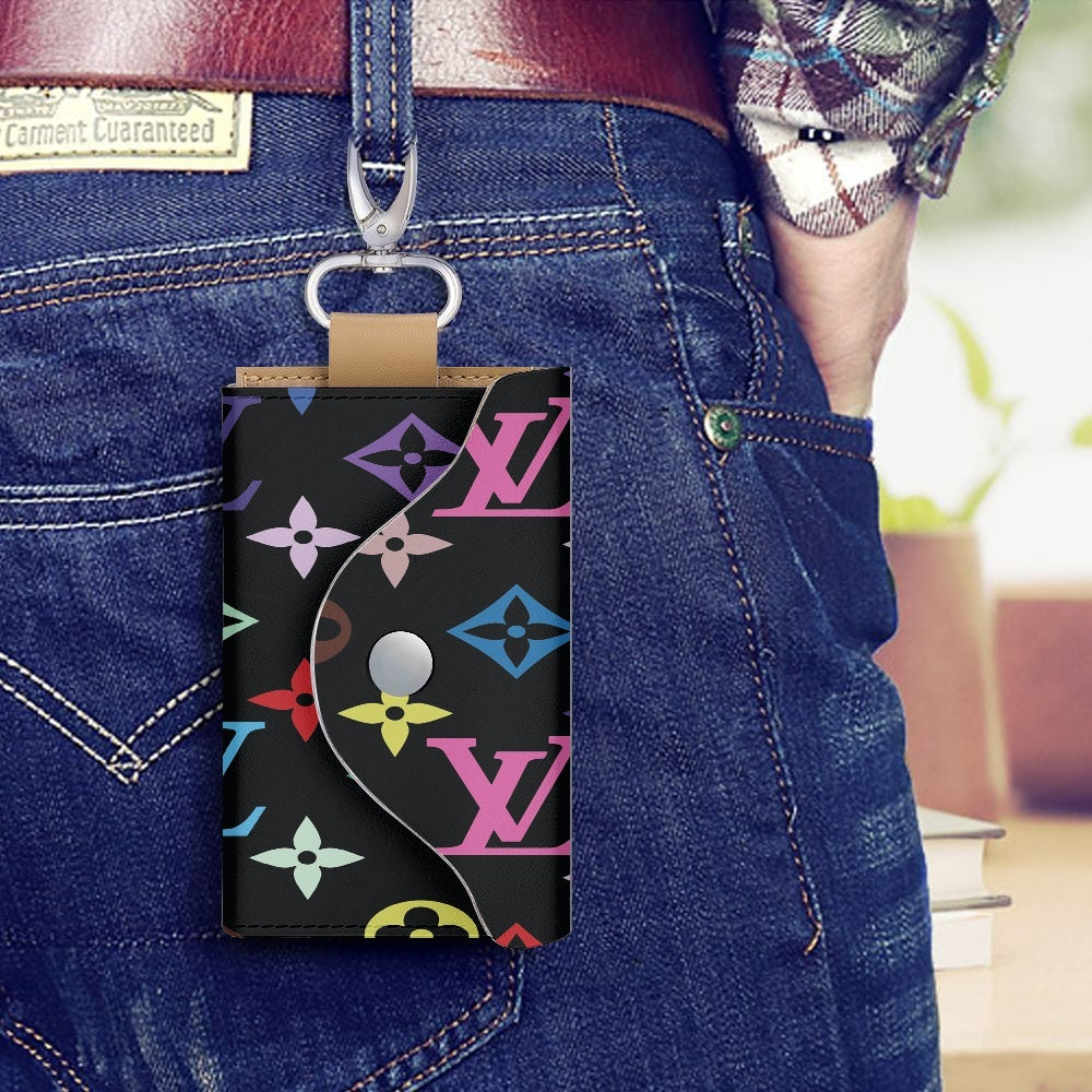 Designer Multi Color  Key Holder Case