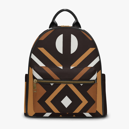 Tribal Art Designer  PU Backpack