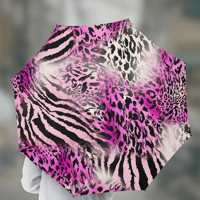 Designer Animal Print Style.Automatic UV Protection Umbrella