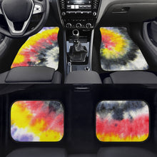 Laden Sie das Bild in den Galerie-Viewer, Tye Dyed Designer Car Floor Mats - 4Pcs