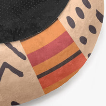 Cargar imagen en el visor de la galería, African Kente Round Pet Bed