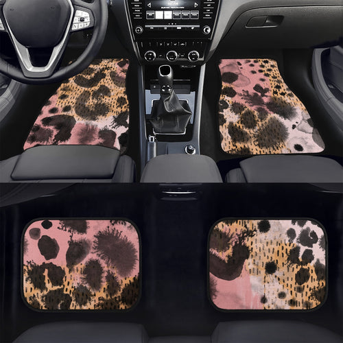 Tribal Animal Print Car Floor Mats - 4Pcs