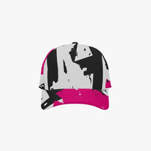Load image into Gallery viewer, Designer Abstract Pink White and Black Baseball Caps