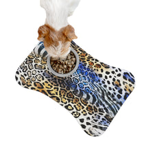 Load image into Gallery viewer, Designer Blue Animal Print Style Pet Feeding Mats