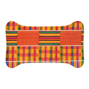 Designer African Kente Style Pet Feeding Mats