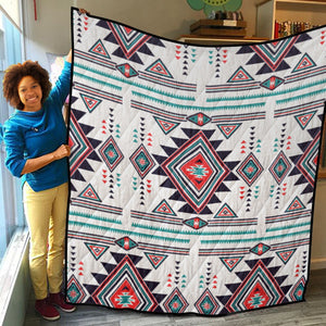 Designer Tribal Art Style Lightweight & Breathable Quilt With Edge-wrapping Strips