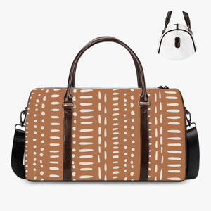 African Mudcloth Style Duffle Bag