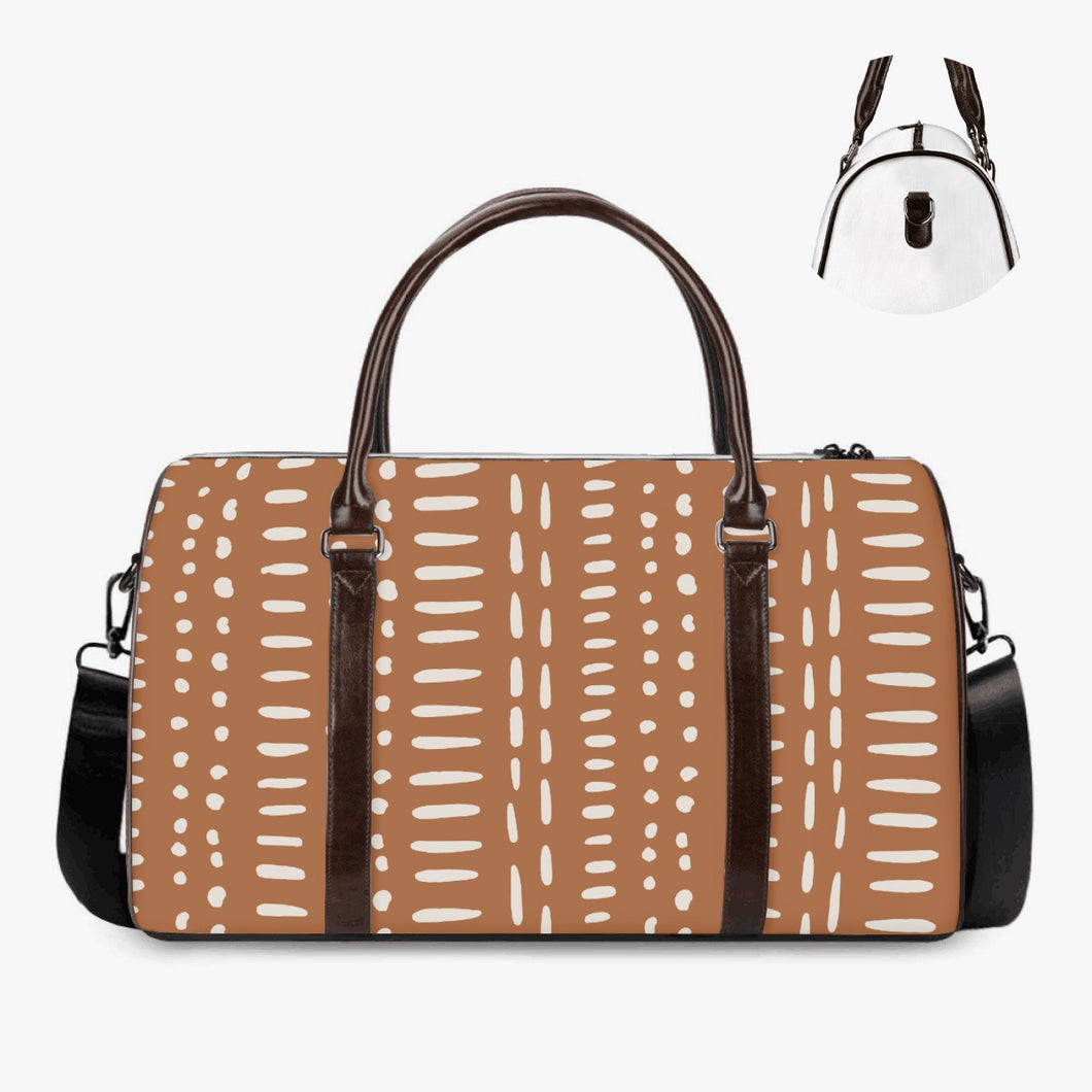 African Mudcloth Style Duffle Bag