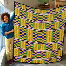 Load image into Gallery viewer, Designer African Inspired Kente Style Lightweight &amp; Breathable Quilt With Edge-wrapping Strips