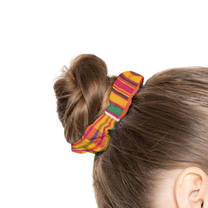 Designer African Kente Style Summer Scrunchie