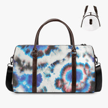 Cargar imagen en el visor de la galería, Blue Tye Dye Duffle Bag