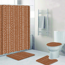 Cargar imagen en el visor de la galería, Designer African Mudcloth Style Four-piece Bathroom