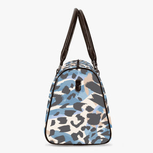 Blue Animal Print Style Duffle Bag