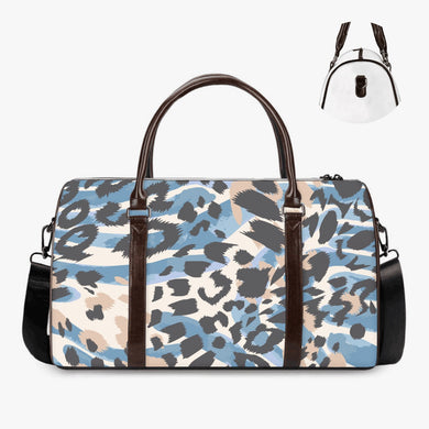 Blue Animal Print Style Duffle Bag