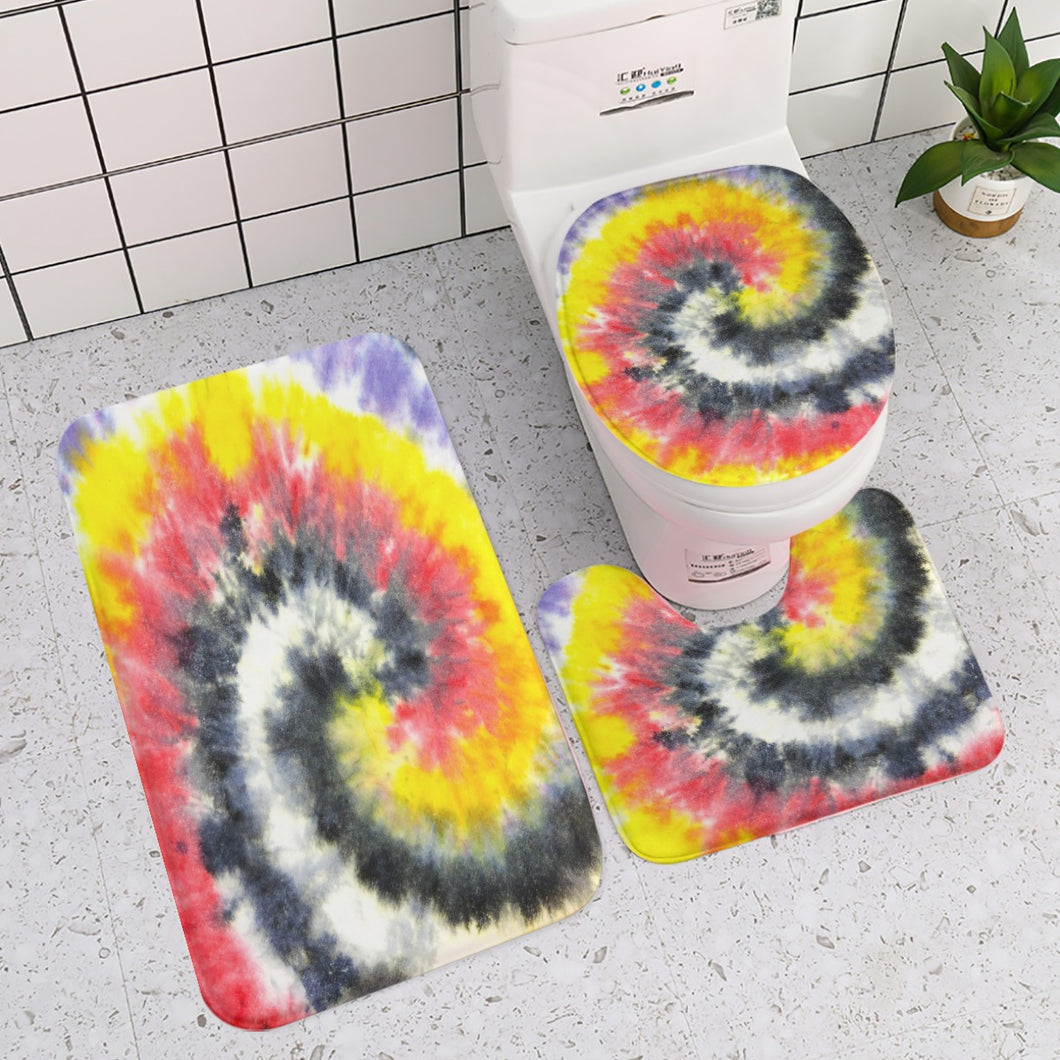 Designer Tye Dyed Three-piece toilet