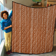 画像をギャラリービューアに読み込む, Designer Mudcloth Style Lightweight &amp; Breathable Quilt With Edge-wrapping Strips