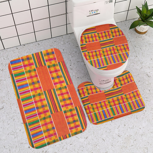 Designer African Kente Style Three-piece toilet