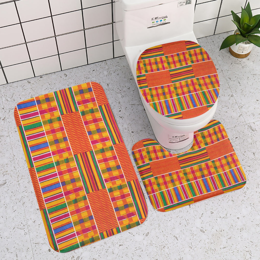 Designer African Kente Style Three-piece toilet