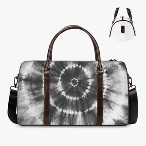 Black Tye Dyed Style Duffle Bag