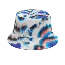 Laden Sie das Bild in den Galerie-Viewer, Designer Blue Tye Dyed Bucket Hat