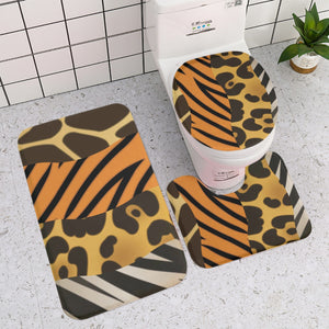 Designer Animal Print Style Three-piece toilet