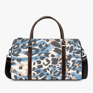 Blue Animal Print Style Duffle Bag