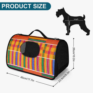 Kente African Style  Pet Carrier Bag