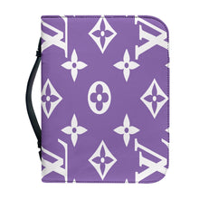 Load image into Gallery viewer, Designer Purple. Bible Cover