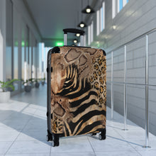 Load image into Gallery viewer, Tribal Art Designer Animal Print Style Suitcase