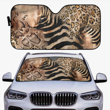 Load image into Gallery viewer, Designer Animal Print  Car Windshield Sun Shade