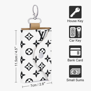 Designer White and Black Key Holder Case