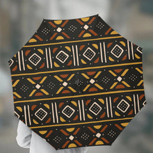 Load image into Gallery viewer, Designer African Mudcloth Style. Automatic UV Protection Umbrella