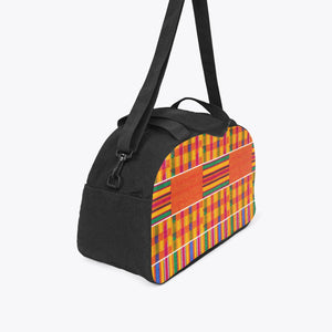 Designer African Kente Style Travel Luggage Bag