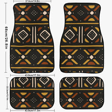 Load image into Gallery viewer, Tribal Art Mudcloth. Car Floor Mats - 4Pcs