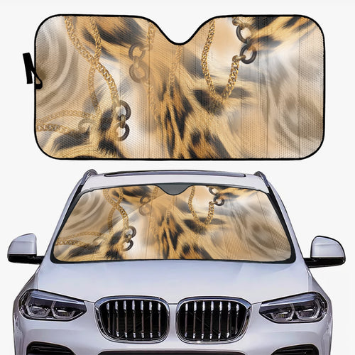 Tribal Animal Print Car Windshield Sun Shade