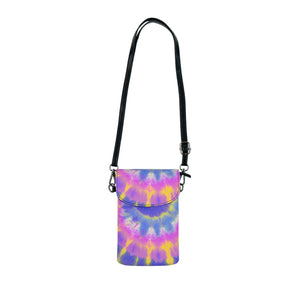 Tribal Art Tye Dyed  Small Cell Phone Wallet