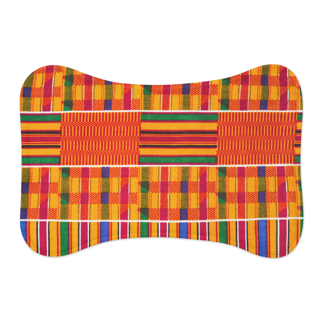 Designer African Kente Style Pet Feeding Mats