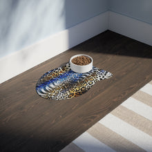 Carica l&#39;immagine nel visualizzatore di Gallery, Designer Blue Animal Print Style Pet Feeding Mats