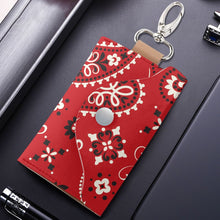 Load image into Gallery viewer, Red Paisley Designer.Key Holder Case