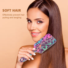 Load image into Gallery viewer, Pink Tribal Animal Print Air Cushion Scalp Massage Comb